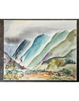 Kenneth Higashimachi Large Watercolor Painting #55
