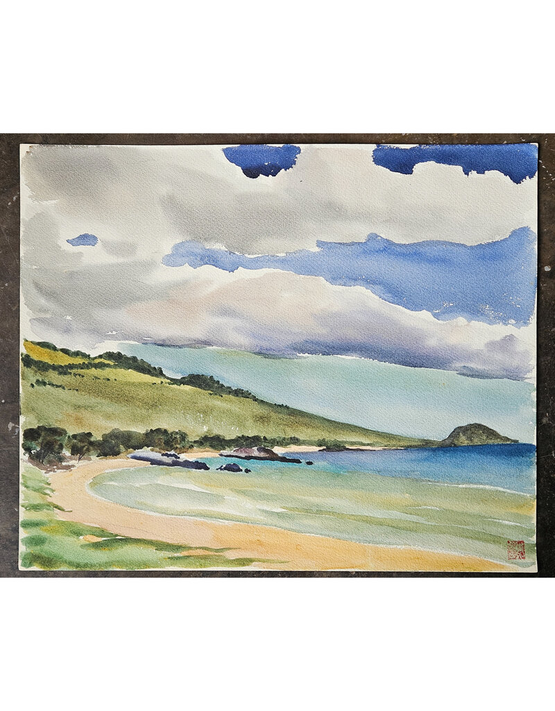 Kenneth Higashimachi Large Watercolor Painting #56