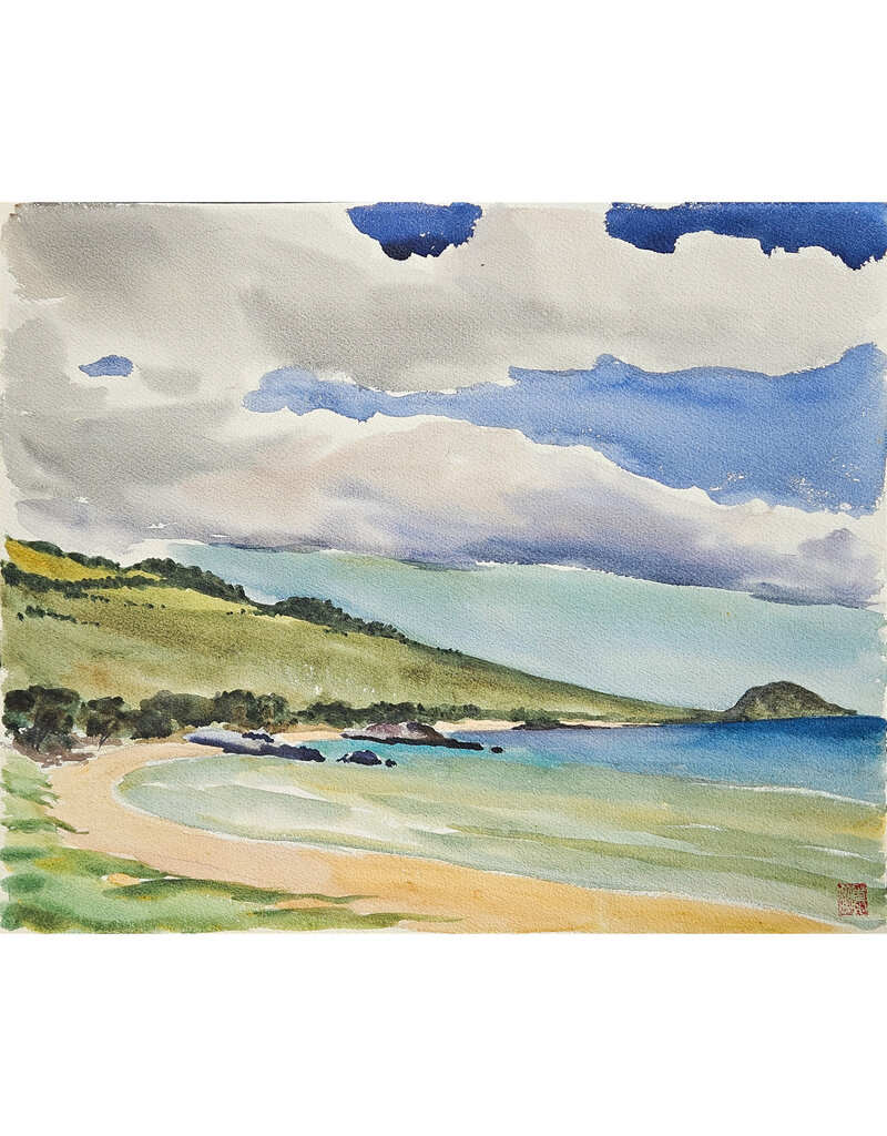 Kenneth Higashimachi Large Watercolor Painting #56