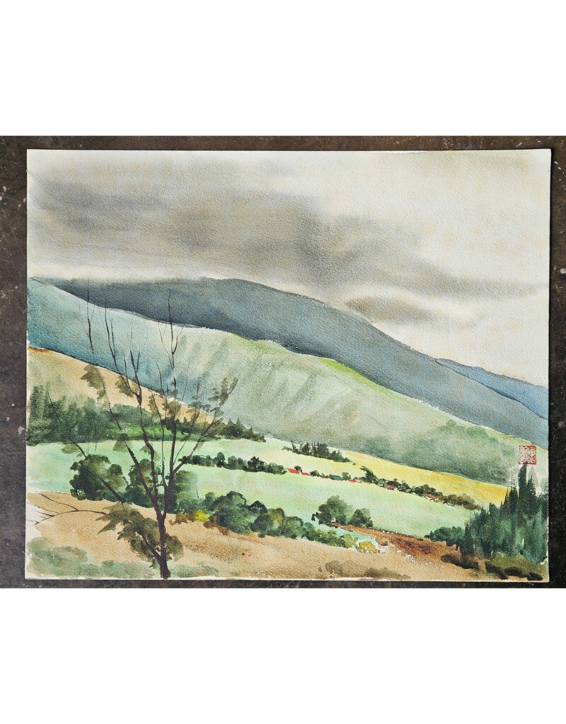 Kenneth Higashimachi Large Watercolor Painting #57