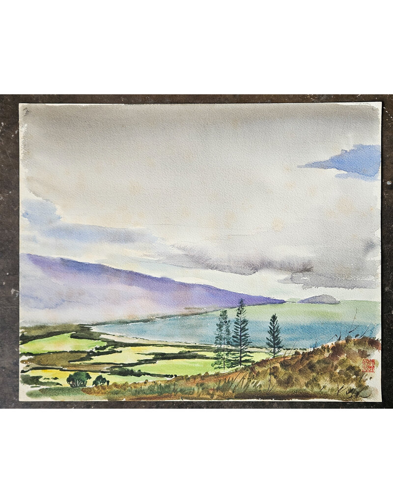 Kenneth Higashimachi Large Watercolor Painting #59