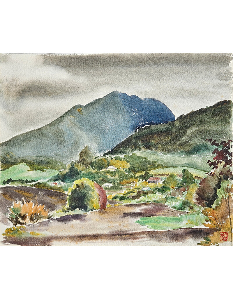 Kenneth Higashimachi Large Watercolor Painting #60