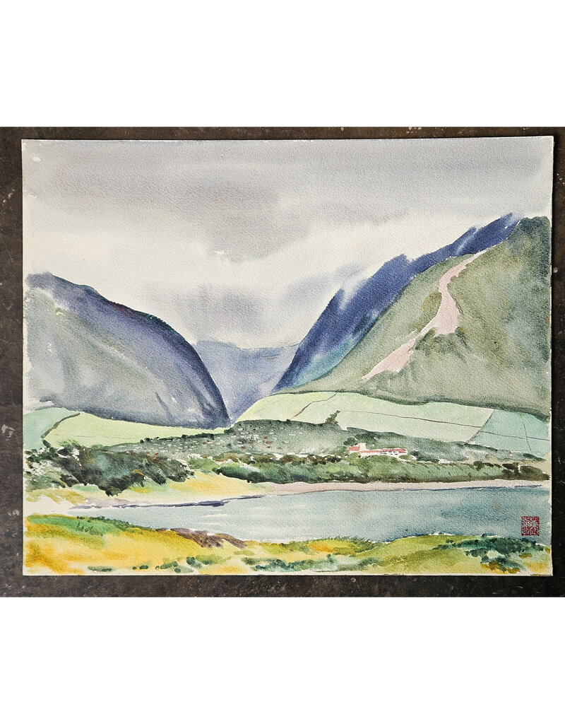 Kenneth Higashimachi Large Watercolor Painting #61