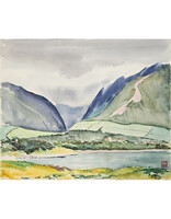 Kenneth Higashimachi Large Watercolor Painting #61
