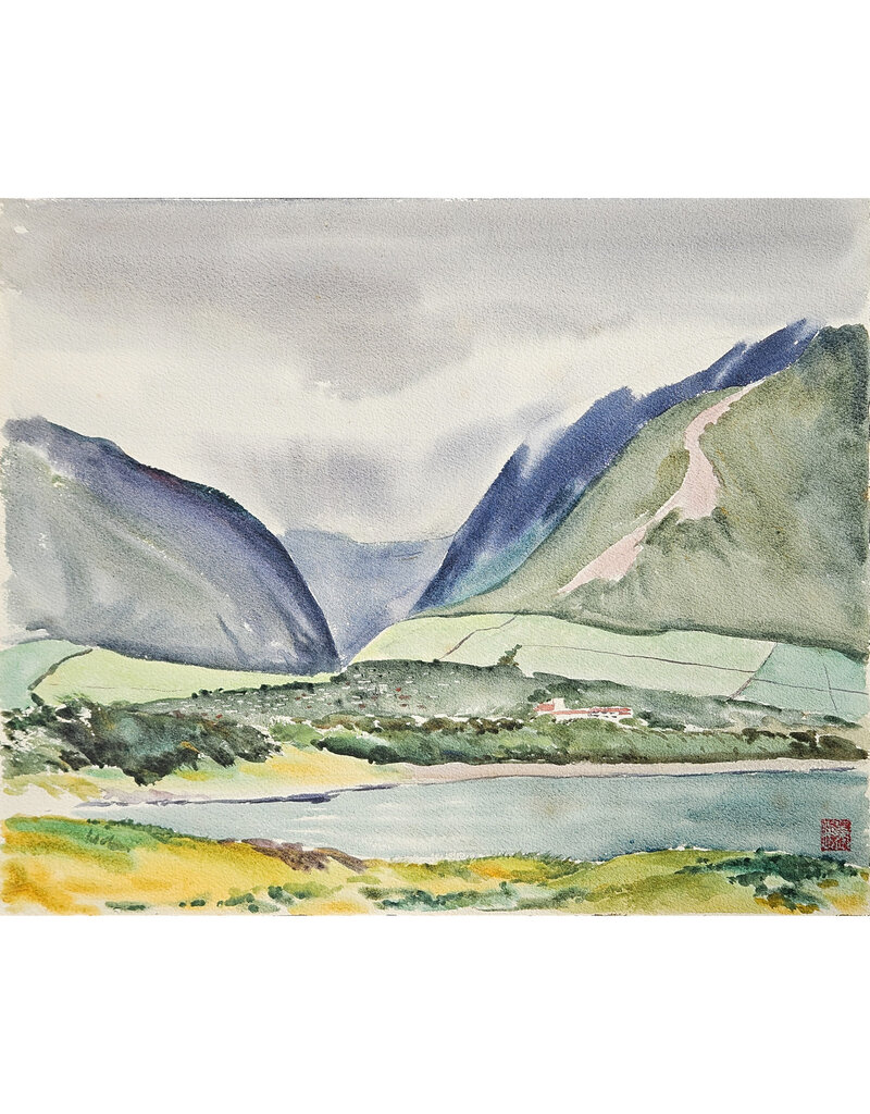 Kenneth Higashimachi Large Watercolor Painting #61