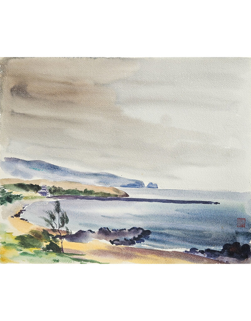 Kenneth Higashimachi Large Watercolor Painting #63