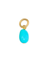 Tracy Conkle Sleeping Beauty Turquoise Drop Pendant in 18k Gold