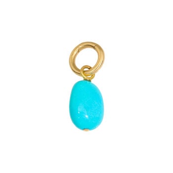 Tracy Conkle Sleeping Beauty Turquoise Drop Pendant in 18k Gold