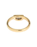 Solomon's Moon Salt & Pepper Diamond Solitaire Ring in 14k Gold