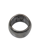 Constellation of Aries Wide Band in Oxidized Silver with Blue & Caramel Candy Sapphires