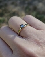 Solomon's Eye Salt & Pepper Rosecut Diamond Ring in 14k Gold