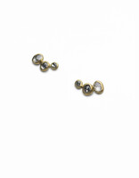 Olivia Shih Diamond Trio Ear Climber Post Earrings in 22k and 14k Gold