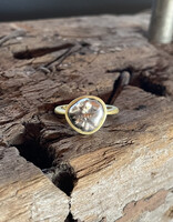 Large Keshi Pearl Ring in 18k Yellow Gold