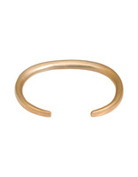 Plain Cuff in Ancient Bronze with Black Diamonds