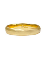 Delicate 5mm Modeled Band in 18k Yellow Gold