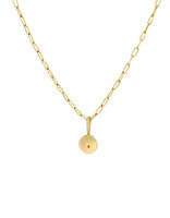 Organic Shape Green Tourmaline Pendant in 18k Gold