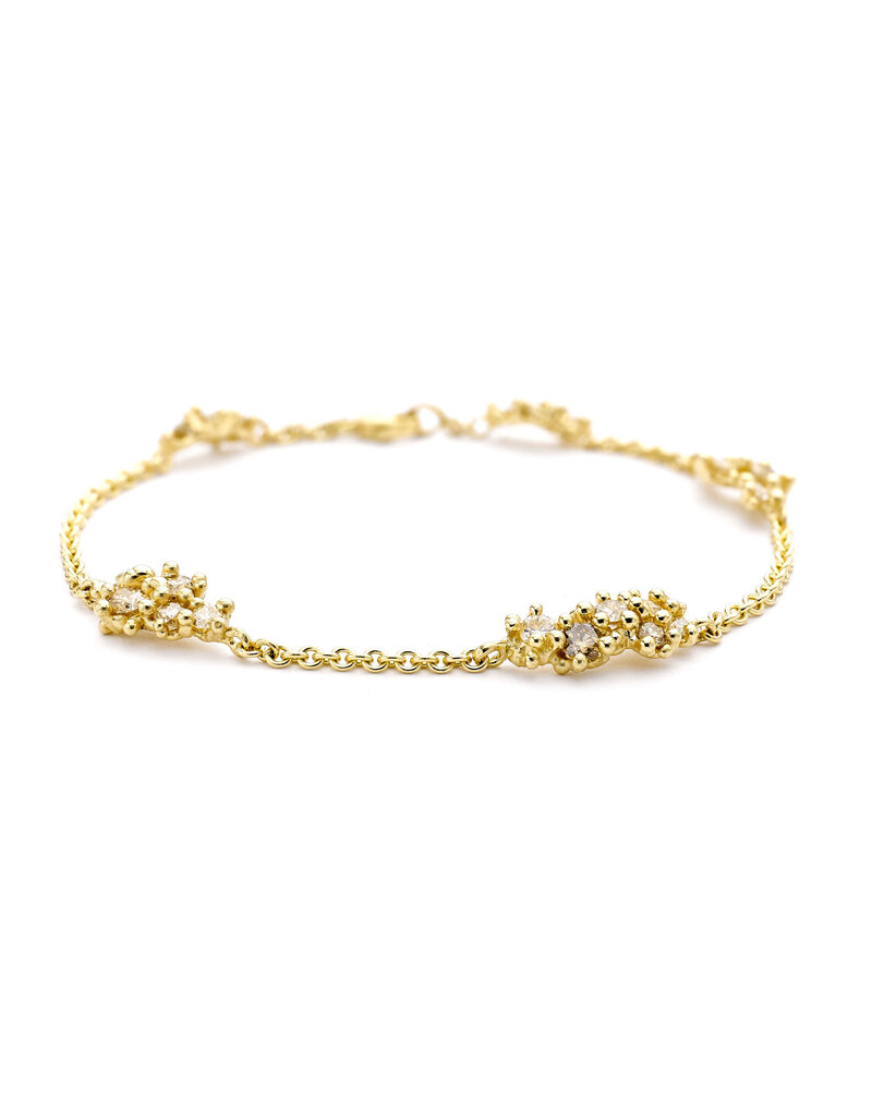 Encrusted Diamond Bracelet in 14k Yellow Gold