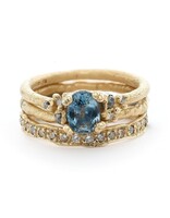 Mixed Diamond Eternity Band in 14k Yellow Gold