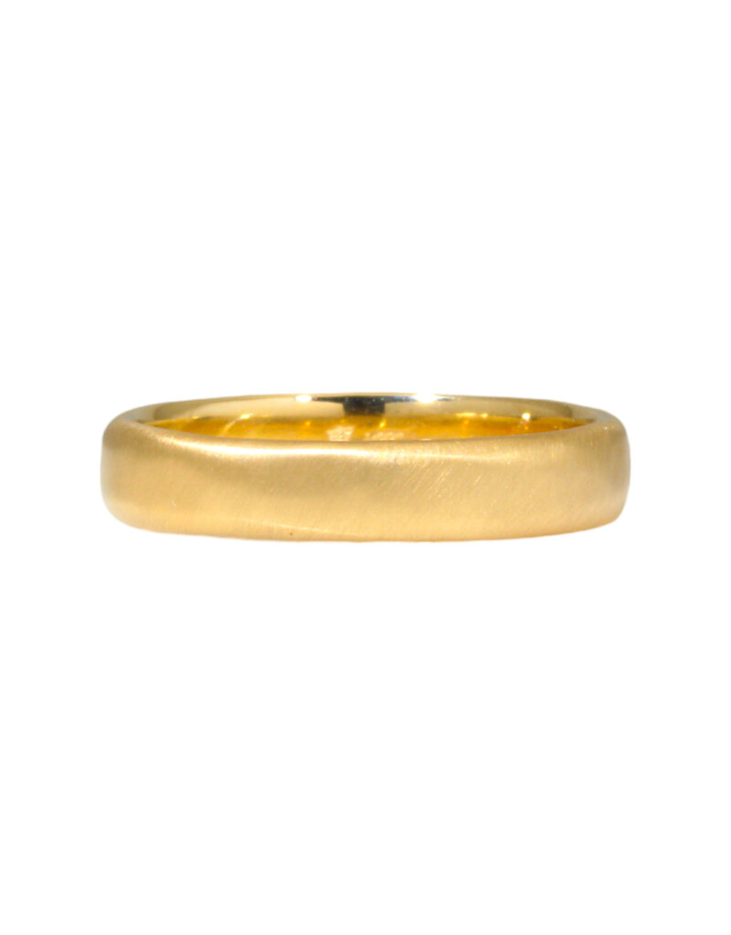 Delicate 5mm Modeled Band in 14k Royal Gold