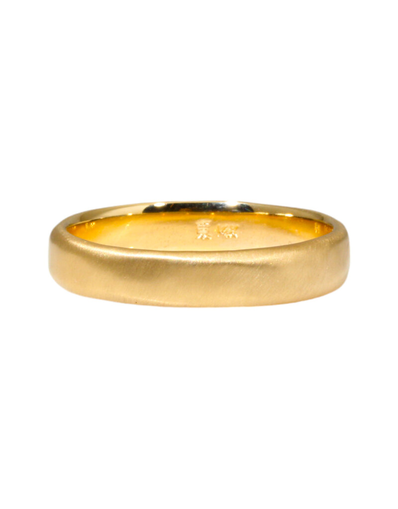 Delicate 5mm Modeled Band in 14k Royal Gold