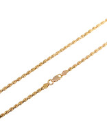 2.4mm Rope Chain in 14k Gold - 23"
