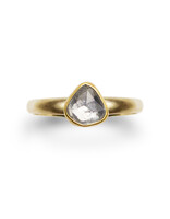 Olivia Shih White Sapphire Rosecut Ring in 22k and 14k Gold