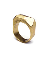 Olivia Shih Raw Ring in Brass