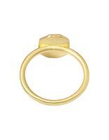 Rustic Painting Picture Cut Diamond Ring in 18k Gold