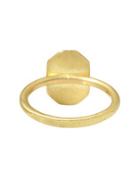Rustic Painting Picture Cut Diamond Ring in 18k Gold