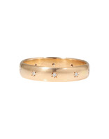 Tura Sugden 4mm Cloak Band with White Diamonds in 18k Rose Gold