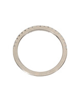 Tura Sugden Half Eternity Diamond Band in 18k Palladium White Gold