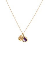 Tura Sugden Amethyst Pendant in 22k and 18k Yellow Gold