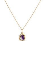 Tura Sugden Amethyst Pendant in 22k and 18k Yellow Gold