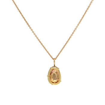 Tura Sugden Pink Spinel Necklace in 22k and 18k Yellow Gold