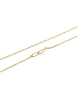 Tura Sugden Gold Link Novella Pendant Necklace in 18k Yellow Gold