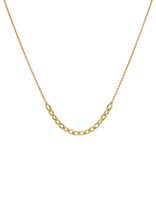Tura Sugden Gold Link Novella Pendant Necklace in 18k Yellow Gold