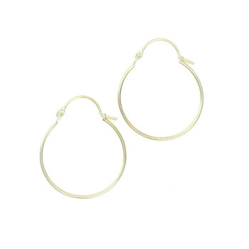 Tura Sugden Small Valance Hoop Earrings 18k Yellow Gold