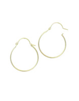 Tura Sugden Small Valance Hoop Earrings 18k Yellow Gold