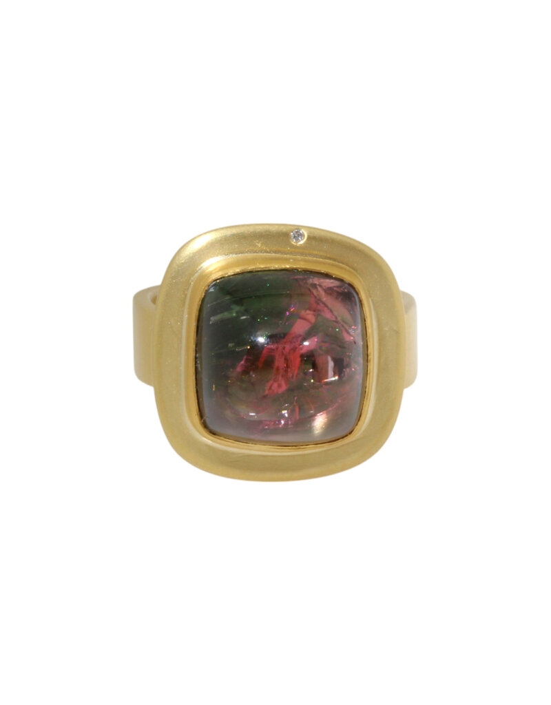 Big Sur Goldsmiths Unreal Tourmaline Planetary Trio Ring