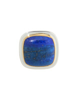 Big Sur Goldsmiths Lapis Lazuli Classic Ring in Silver and 22k Gold