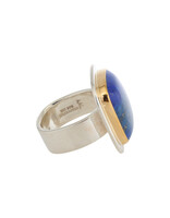 Big Sur Goldsmiths Lapis Lazuli Classic Ring in Silver and 22k Gold
