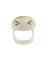 Big Sur Goldsmiths Lapis Lazuli Classic Ring in Silver and 22k Gold
