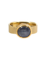 Big Sur Goldsmiths Natural Star Sapphire Ring in 22k and 18k Gold