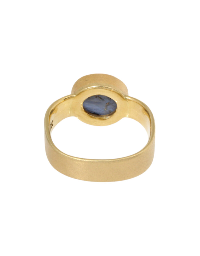 Big Sur Goldsmiths Natural Star Sapphire Ring in 22k and 18k Gold