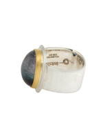 Big Sur Goldsmiths Tri-Color Tourmaline Classic Ring in Silver and 22k Gold