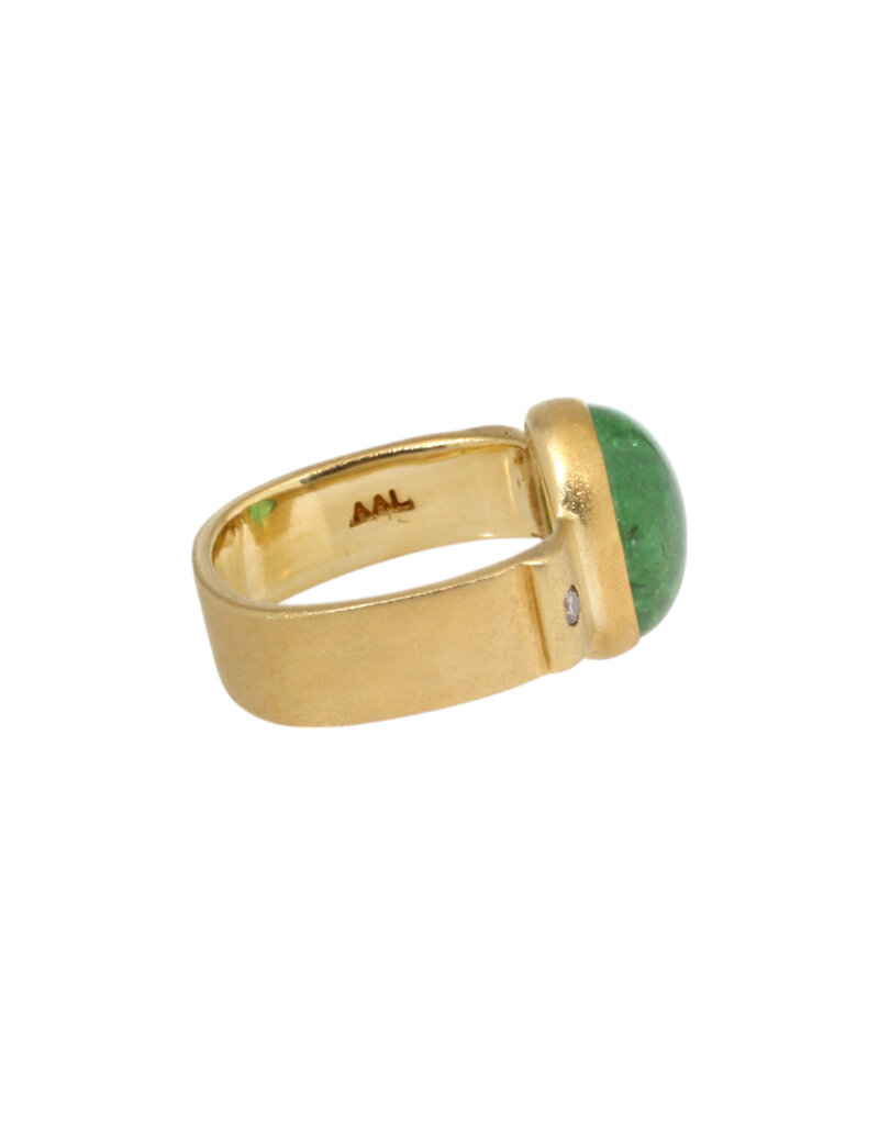 Big Sur Goldsmiths Tsavorite Garnet Ring in 22k and 18k Gold