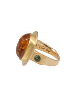 Big Sur Goldsmiths Golden Tourmaline Ring in 22k and 18k Gold