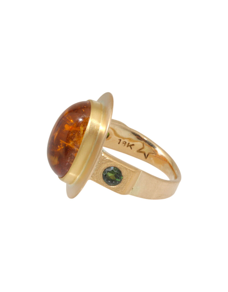 Big Sur Goldsmiths Golden Tourmaline Ring in 22k and 18k Gold