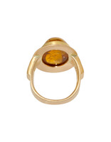 Big Sur Goldsmiths Golden Tourmaline Ring in 22k and 18k Gold