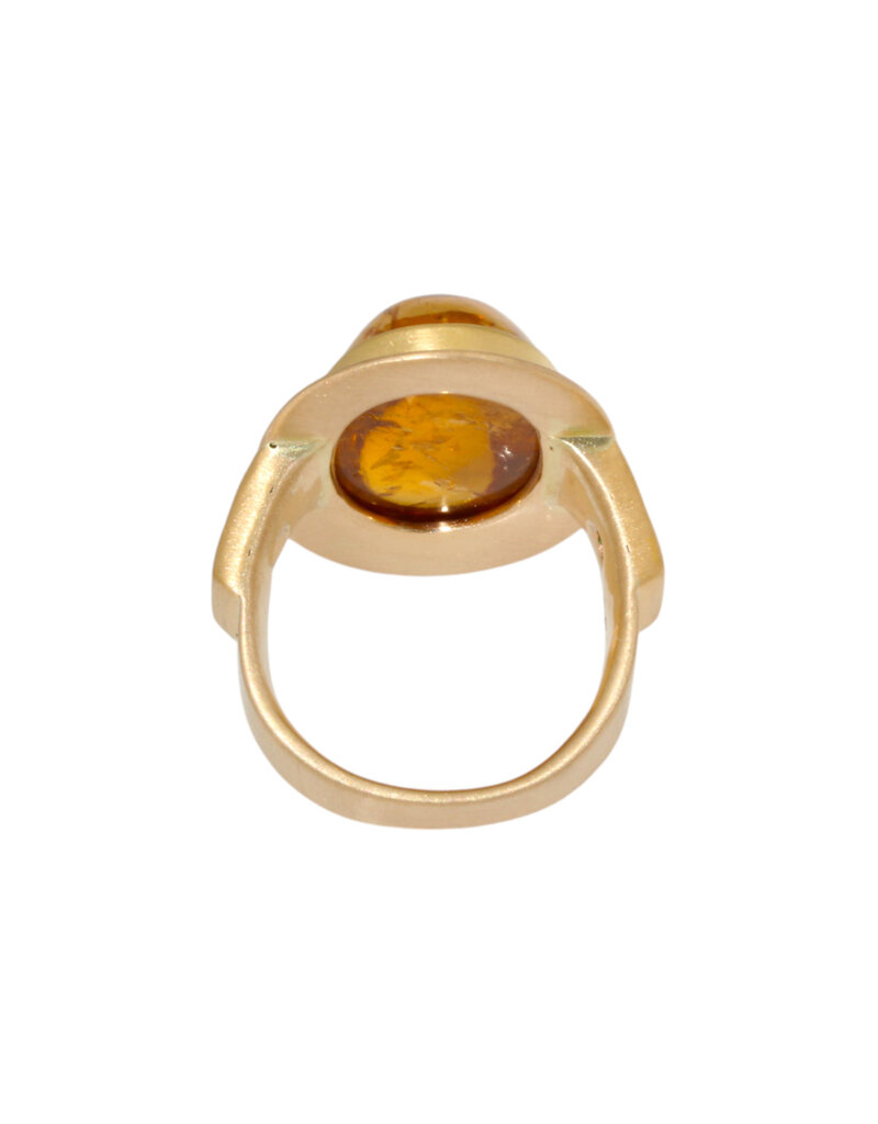 Big Sur Goldsmiths Golden Tourmaline Ring in 22k and 18k Gold